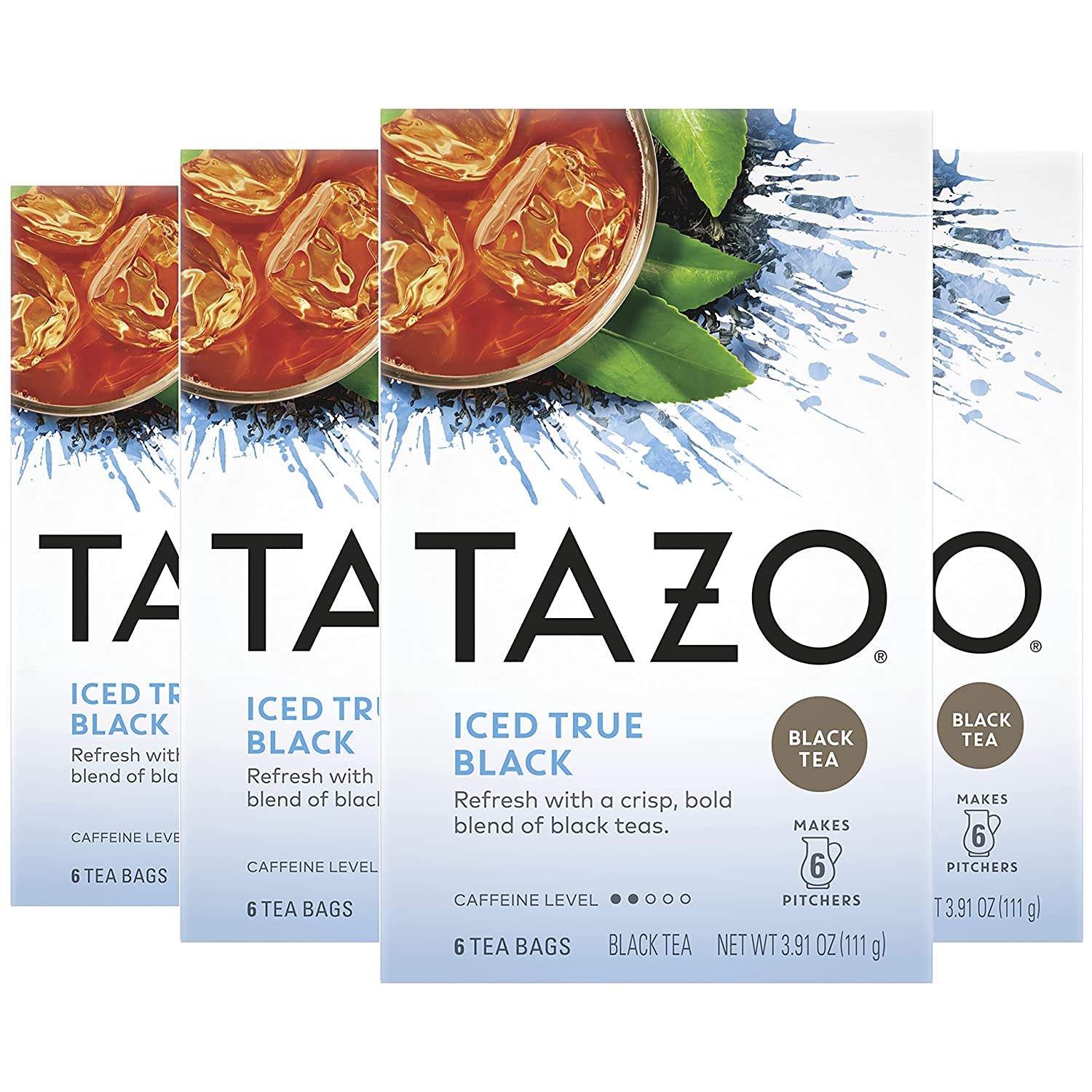 251025024948207_1 Tazo Tea Bag, Iced True Black, 6 Count (Pack of 4) - Packaging May Vary - Image 1